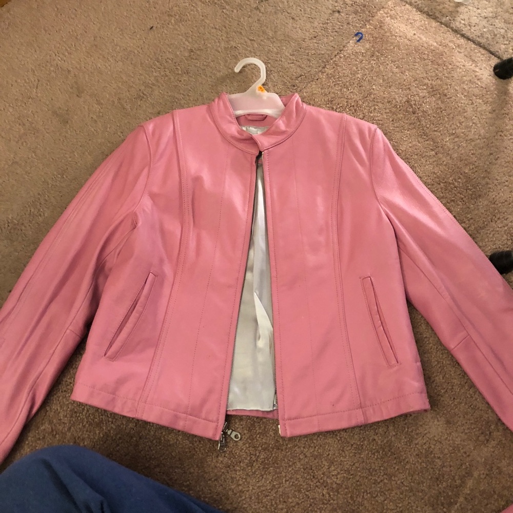 COPY - Pink leather jacket
